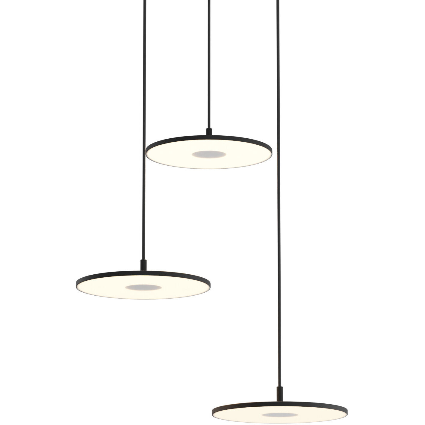 Yurei LED 30 inch Matte Black Pendant Ceiling Light
